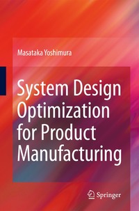 bokomslag System Design Optimization for Product Manufacturing