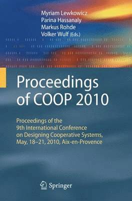 Proceedings of COOP 2010 1