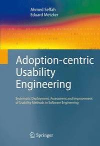 bokomslag Adoption-centric Usability Engineering