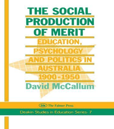 David McCallum - Social Production Of Merit, Inbunden