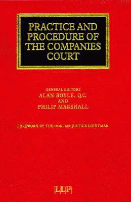 bokomslag Practice and Procedure of the Companies Court