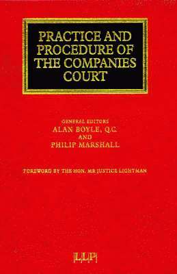 Practice and Procedure of the Companies Court 1