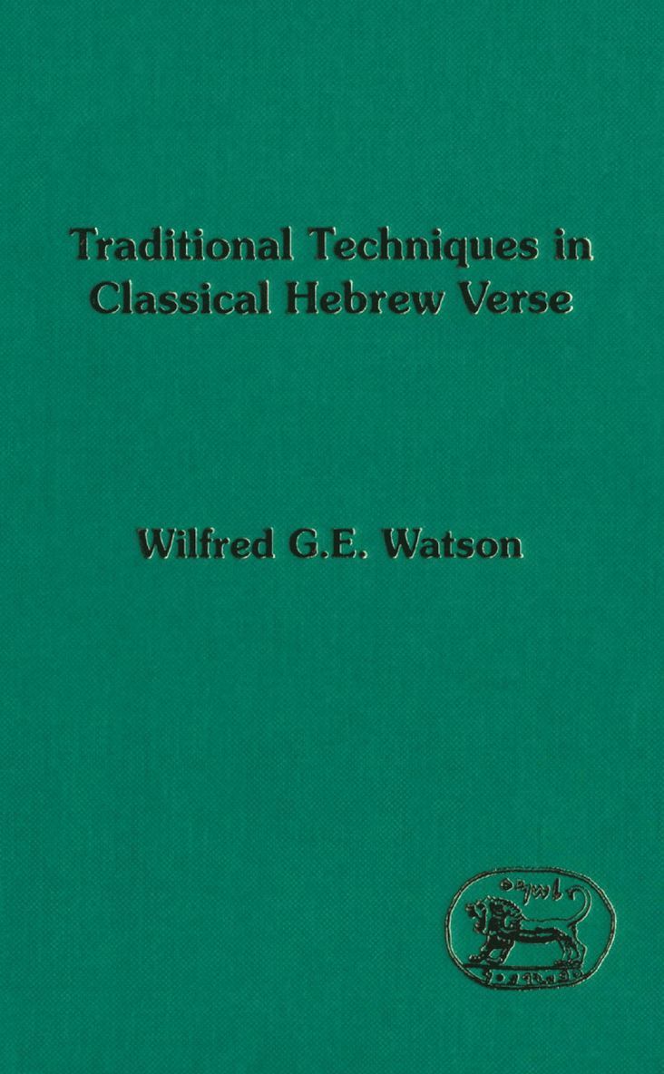 Traditional Techniques in Classical Hebrew Verse