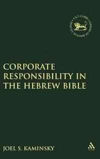 bokomslag Corporate Responsibility in the Hebrew Bible
