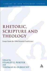 bokomslag Rhetoric, Scripture and Theology