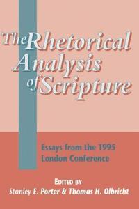 bokomslag The Rhetorical Analysis of Scripture