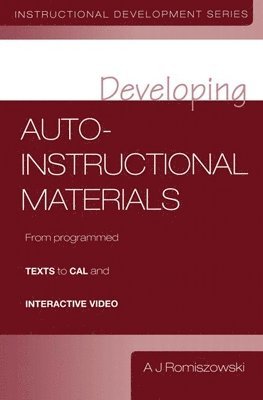 bokomslag Developing Auto-instructional Materials