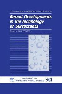 bokomslag Recent Developments in the Technology of Surfactants