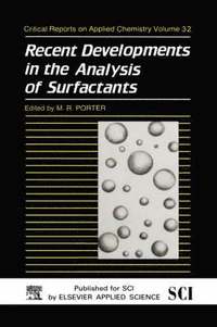 bokomslag Recent Developments in the Analysis of Surfactants