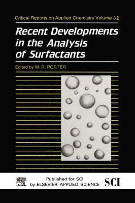 bokomslag Recent Developments in the Analysis of Surfactants