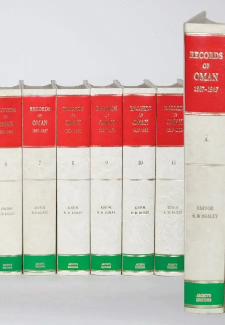 R. Bailey - Records of Oman 1867-1960 12 Volume Hardback Set Including Map Box, Inbunden. Tillgänglighet: Lägg i varukorg