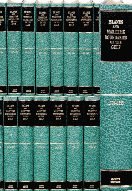 R. Schofield - Islands and Maritime Boundaries of the Gulf 1798-1960 20 Volume Hardback Set Including Boxed Maps, Inbunden