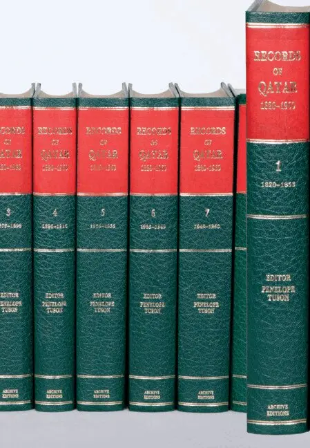 P. Tuson - Records of Qatar 1820-1960 8 Volume Hardback Set Including Boxed Genealogical Tables and Maps, Inbunden. Tillgänglighet: Lägg i varukorg