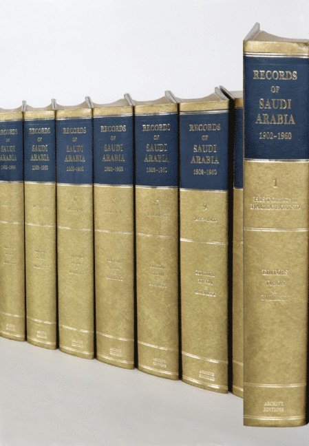 P. Tuson, A. Burdett - Records of Saudi Arabia 1902-1960 10 Volume Hardback Set Including Boxed Genealogical Table and Maps, Inbunden