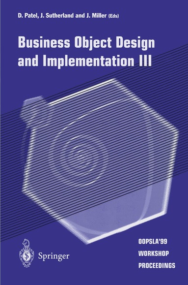 D. Patel, J. Sutherland, J. Miller - Business Object Design and Implementation III, Häftad