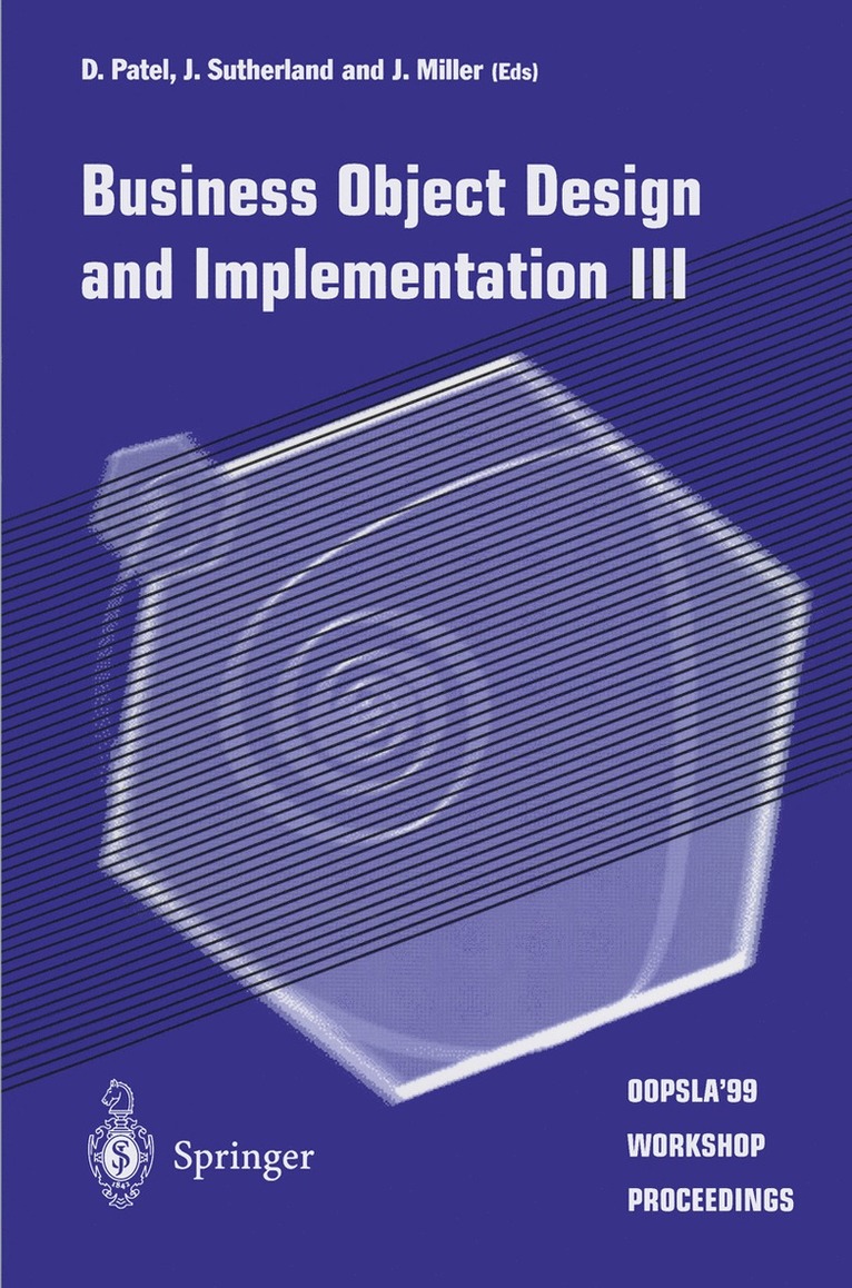 D. Patel, J. Sutherland, J. Miller - Business Object Design and Implementation III, Häftad