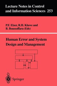 bokomslag Human Error and System Design and Management