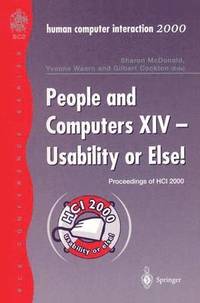 bokomslag People and Computers XIV - Usability or Else!