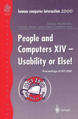 bokomslag People and Computers XIV - Usability or Else!