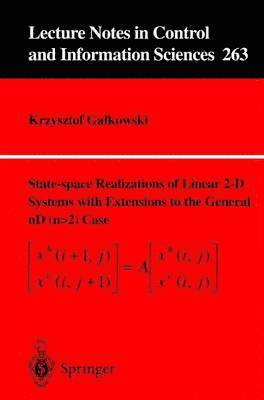 bokomslag State-space Realisations of Linear 2-D Systems with Extensions to the General nD (n &gt; 2) case