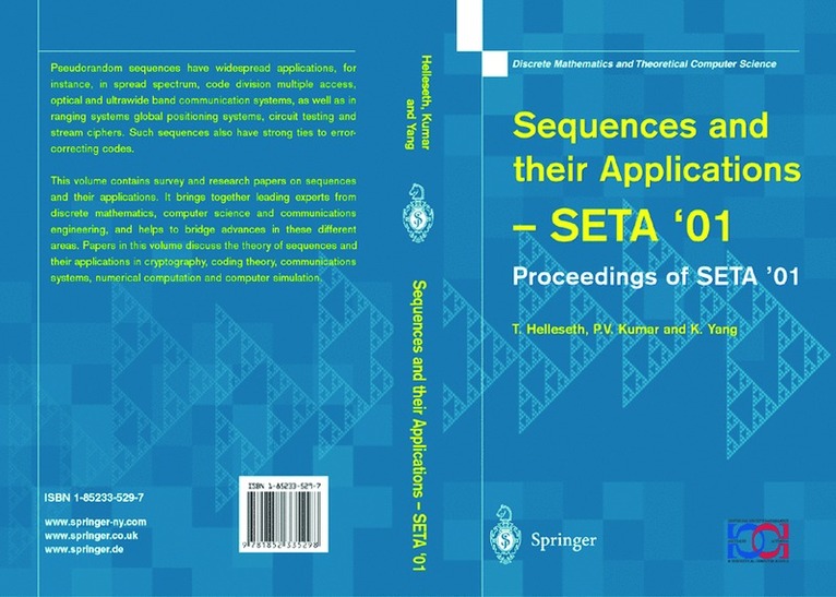 T. Helleseth, P.V. Kumar, K. Yang, P. V. Kumar - Sequences and their Applications, Häftad