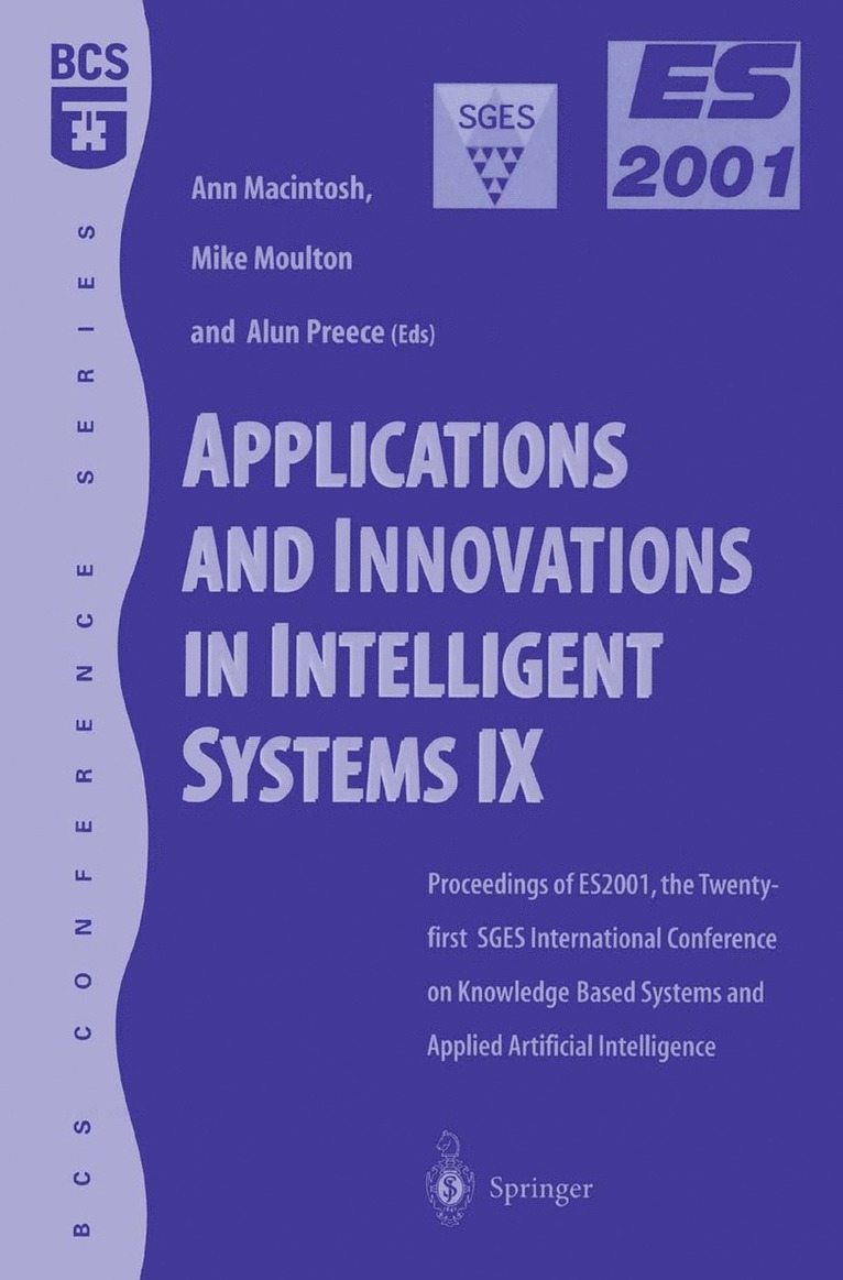 Ann Macintosh, Mike Moulton, Alun Preece - Applications and Innovations in Intelligent Systems IX, Häftad