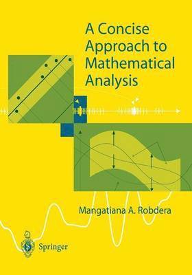 bokomslag A Concise Approach to Mathematical Analysis