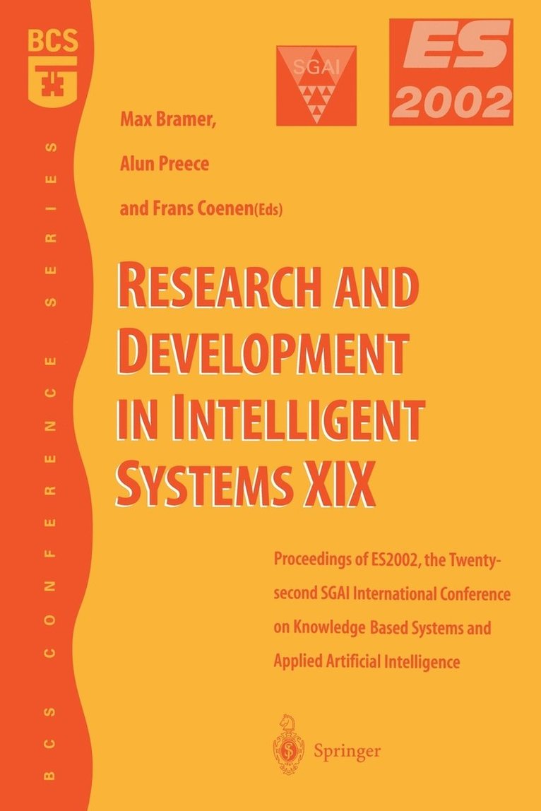 Research and Development in Intelligent Systems XIX 1