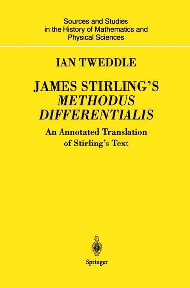 bokomslag James Stirling's Methodus Differentialis