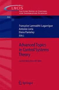 bokomslag Advanced Topics in Control Systems Theory