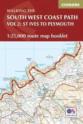 South West Coast Path Map Booklet - Vol 2: St Ives to Plymouth 1