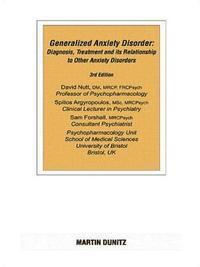 bokomslag General Anxiety Disorder