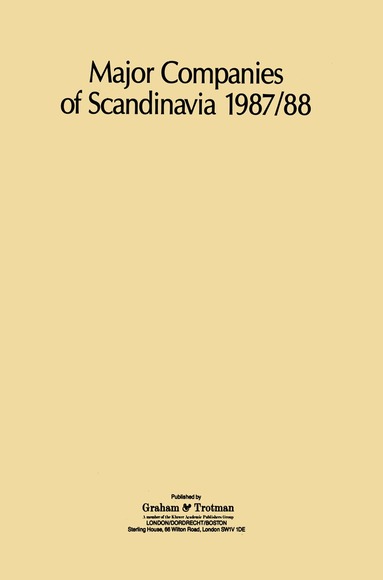 R. Whiteside - Major Companies of Scandinavia 1987/88, Häftad