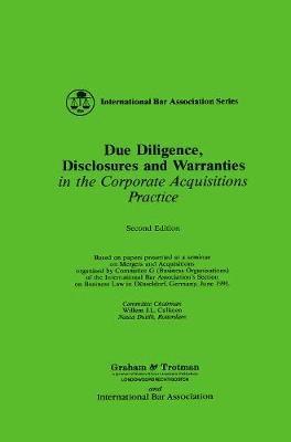 bokomslag Due Diligence, Disclosures and Warranties in the Corporate Acquisitions Practice