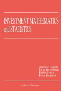 bokomslag Investment Mathematics and Statistics