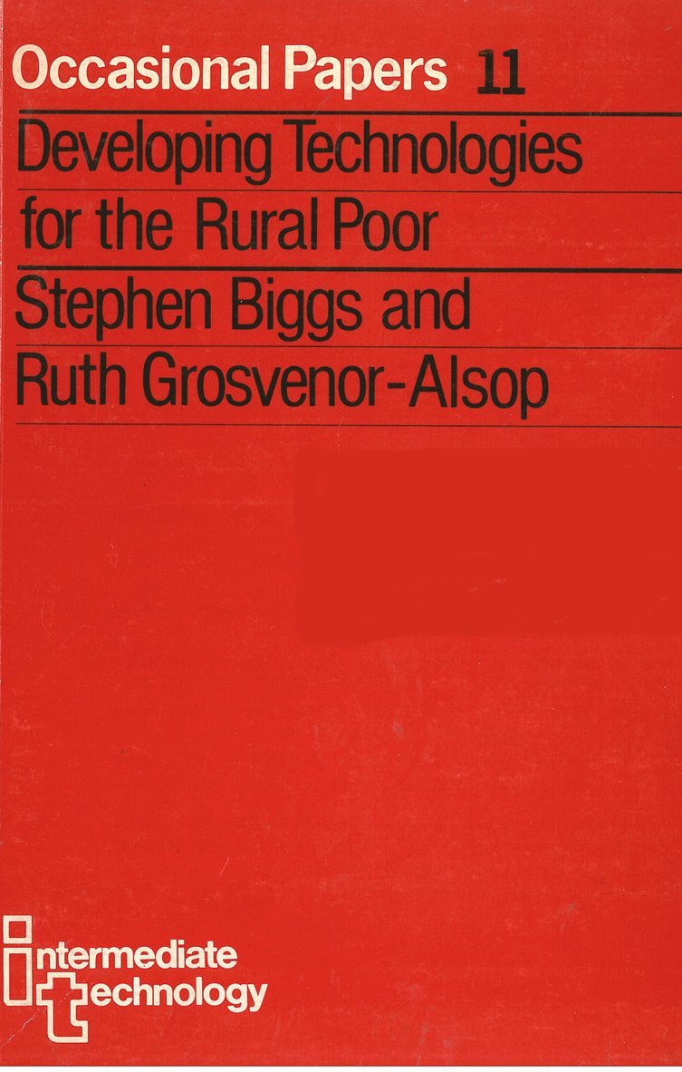 Developing Technologies for the Rural Poor