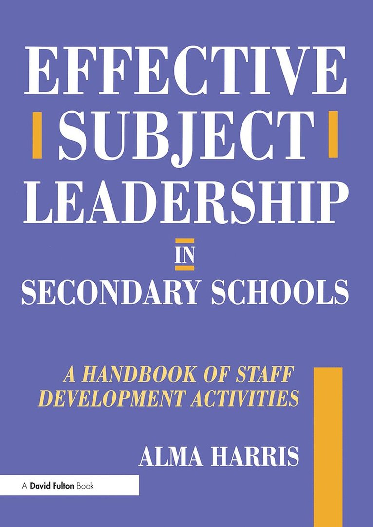 Effective Subject Leadership in Secondary Schools