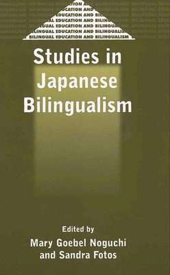 Studies in Japanese Bilingualism 1