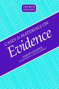 bokomslag Cases and Materials on Evidence