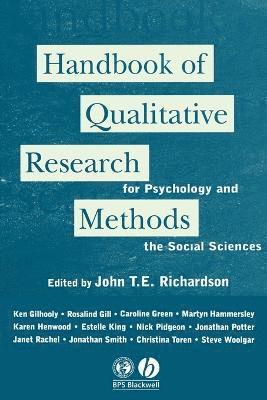 Richardson, John T. E. Richardson - Handbook of Qualitative Research Methods for Psychology and the Social Sciences, Häftad