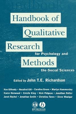 Handbook of Qualitative Research Methods for Psychology and the Social Sciences 1