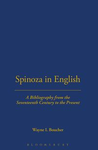 bokomslag Spinoza In English, A Bibliography