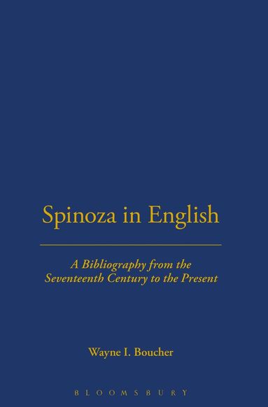 bokomslag Spinoza In English, A Bibliography