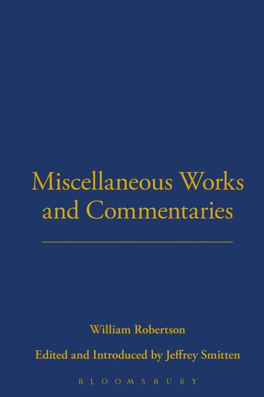 bokomslag Miscellaneous Works and Commentaries