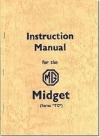 bokomslag MG Midget TC Official Instruction Manual