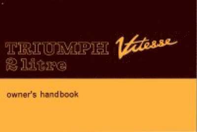 Triumph Vitesse 2-Litre Official Owners' Handbook 1