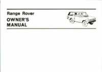 bokomslag Range Rover Owners' Handbook: Range Rover (2 Dr): Part No. 606917
