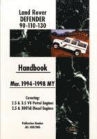 bokomslag Land Rover Defender 90 110 130 Handbook Mar. 1994-1998 MY