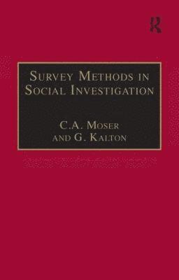 bokomslag Survey Methods in Social Investigation