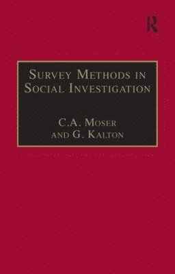 bokomslag Survey Methods in Social Investigation